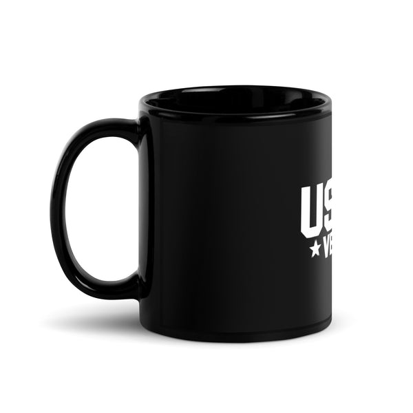 USPHS Veteran Black Glossy Mug