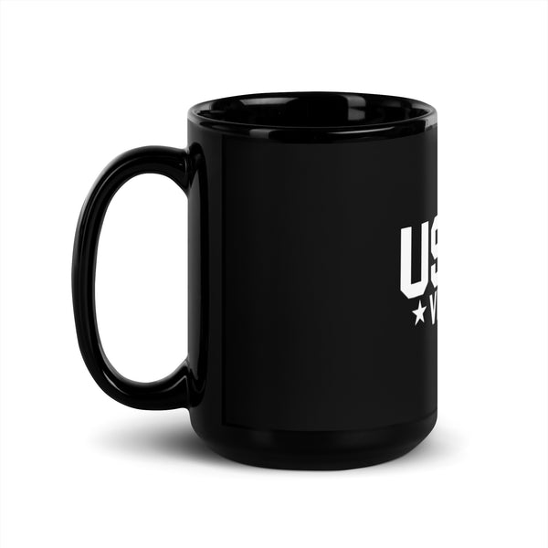 USPHS Veteran Black Glossy Mug