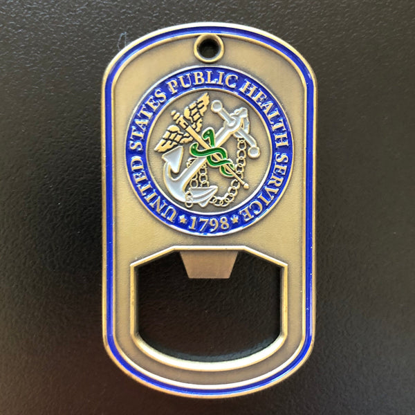 usphs bottle opener keychain