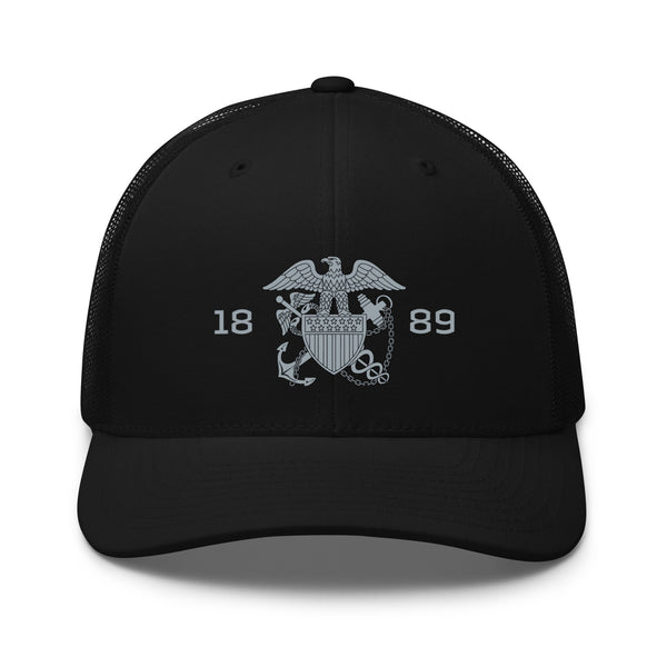 Embroidered 1889 Commissioned Corps Trucker Cap