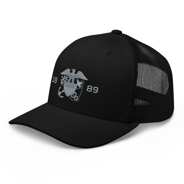 Embroidered 1889 Commissioned Corps Trucker Cap