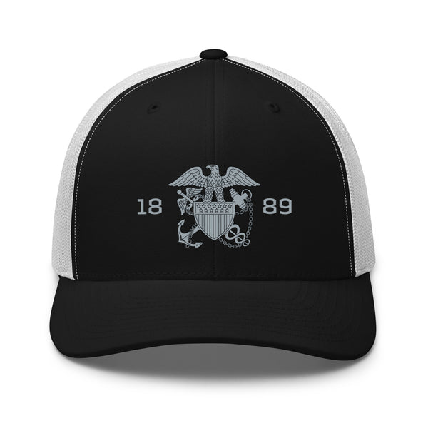 Embroidered 1889 Commissioned Corps Trucker Cap