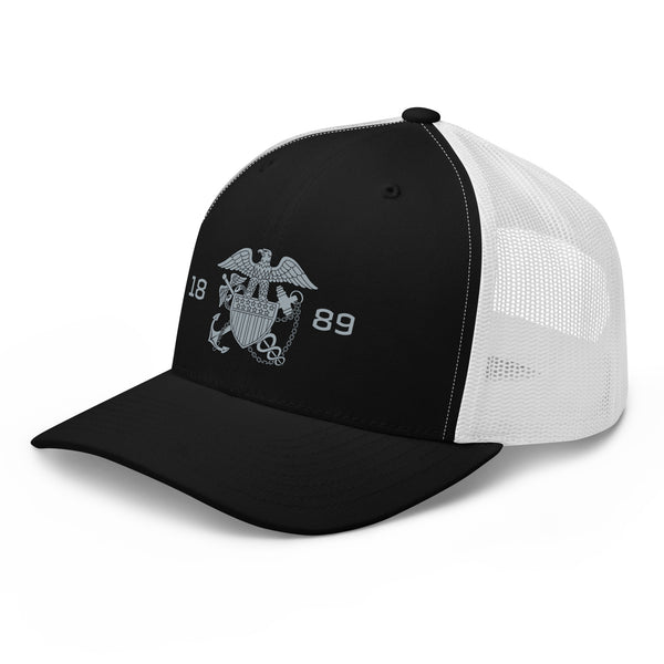 Embroidered 1889 Commissioned Corps Trucker Cap
