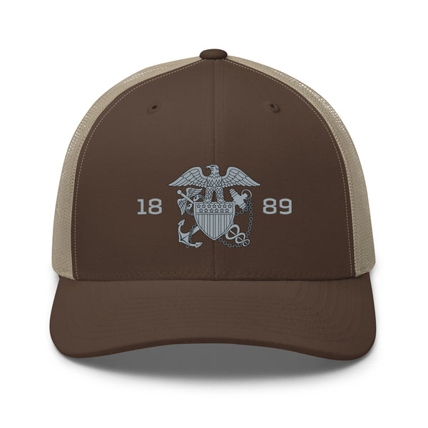 Embroidered 1889 Commissioned Corps Trucker Cap
