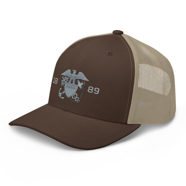 Embroidered 1889 Commissioned Corps Trucker Cap