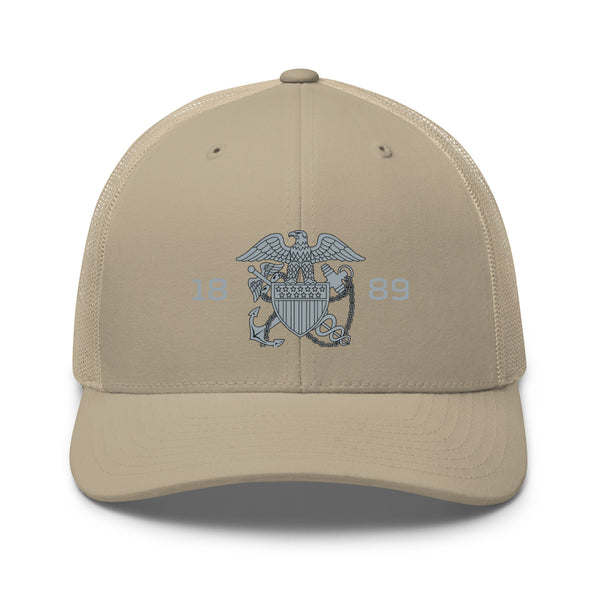 Embroidered 1889 Commissioned Corps Trucker Cap