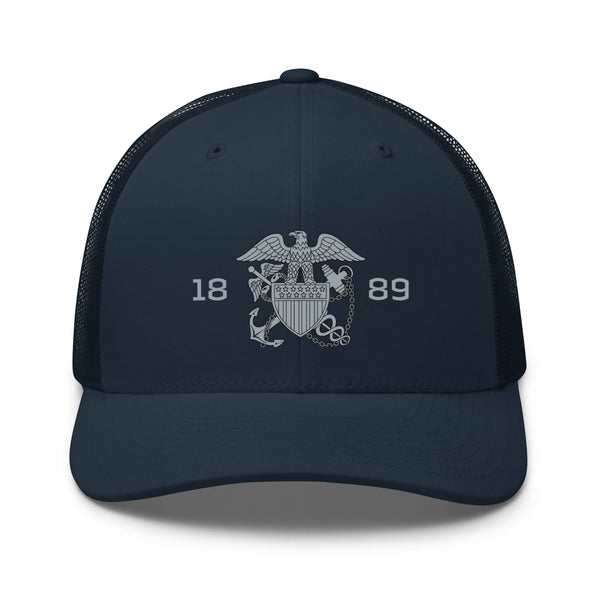 Embroidered 1889 Commissioned Corps Trucker Cap