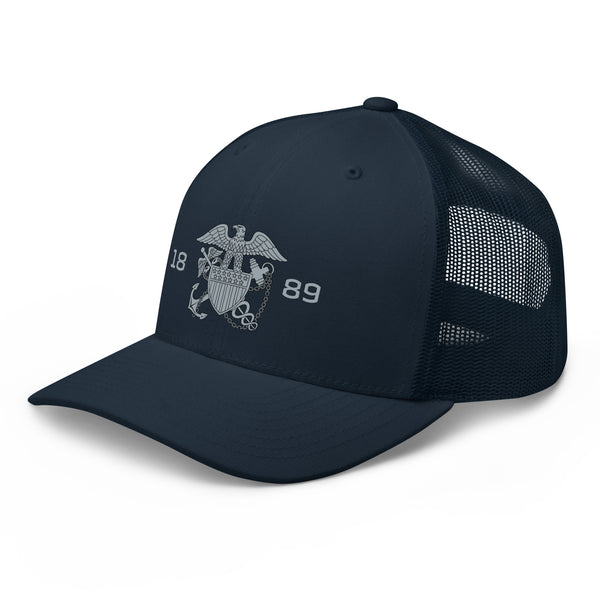 Embroidered 1889 Commissioned Corps Trucker Cap