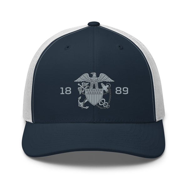 Embroidered 1889 Commissioned Corps Trucker Cap