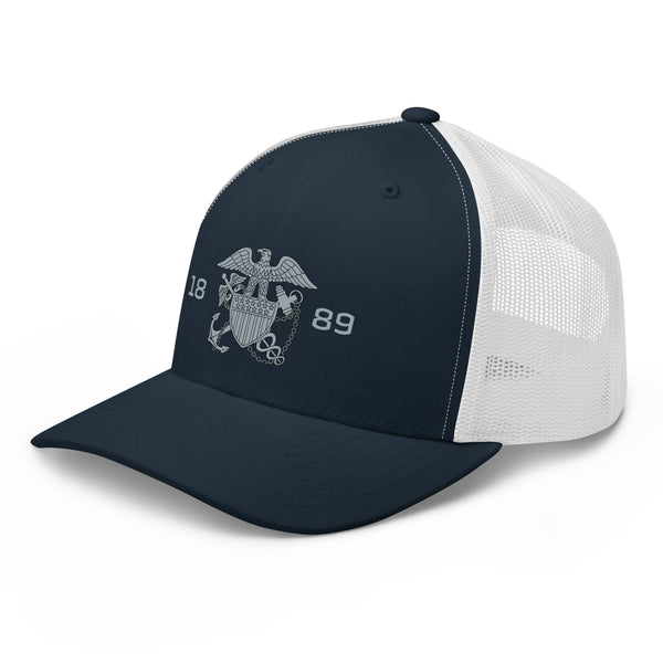 Embroidered 1889 Commissioned Corps Trucker Cap