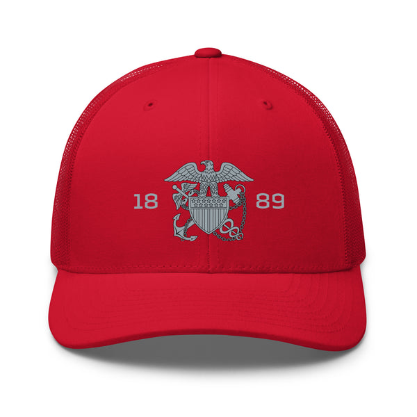 Embroidered 1889 Commissioned Corps Trucker Cap