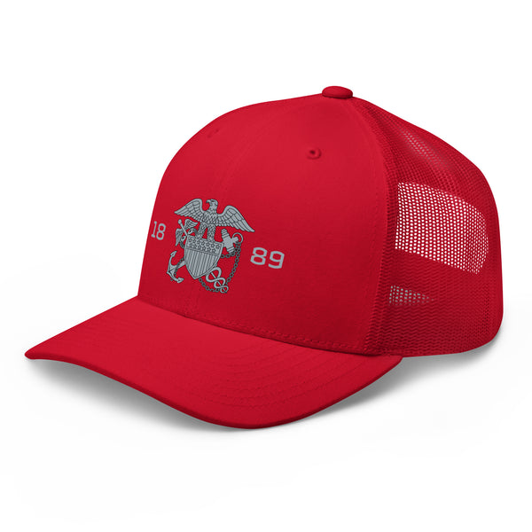 Embroidered 1889 Commissioned Corps Trucker Cap