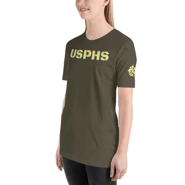 USPHS w/ A & C Emblem on Sleeve Unisex T-Shirt