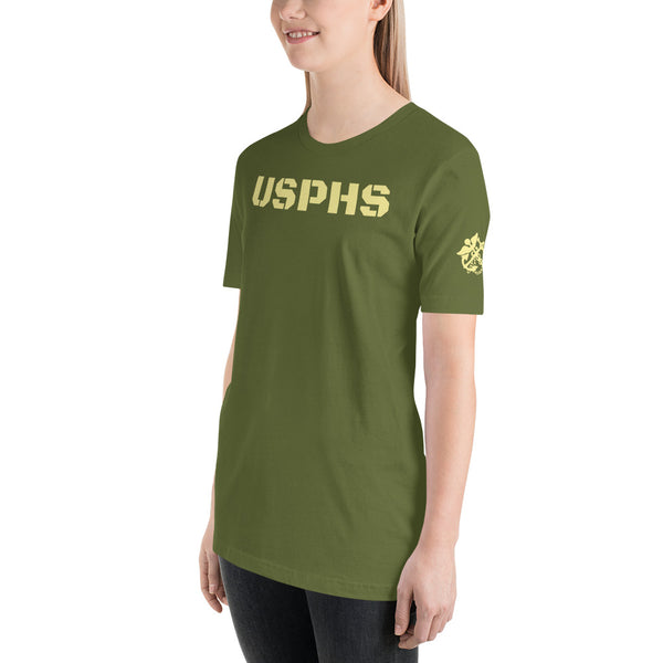 USPHS w/ A & C Emblem on Sleeve Unisex T-Shirt
