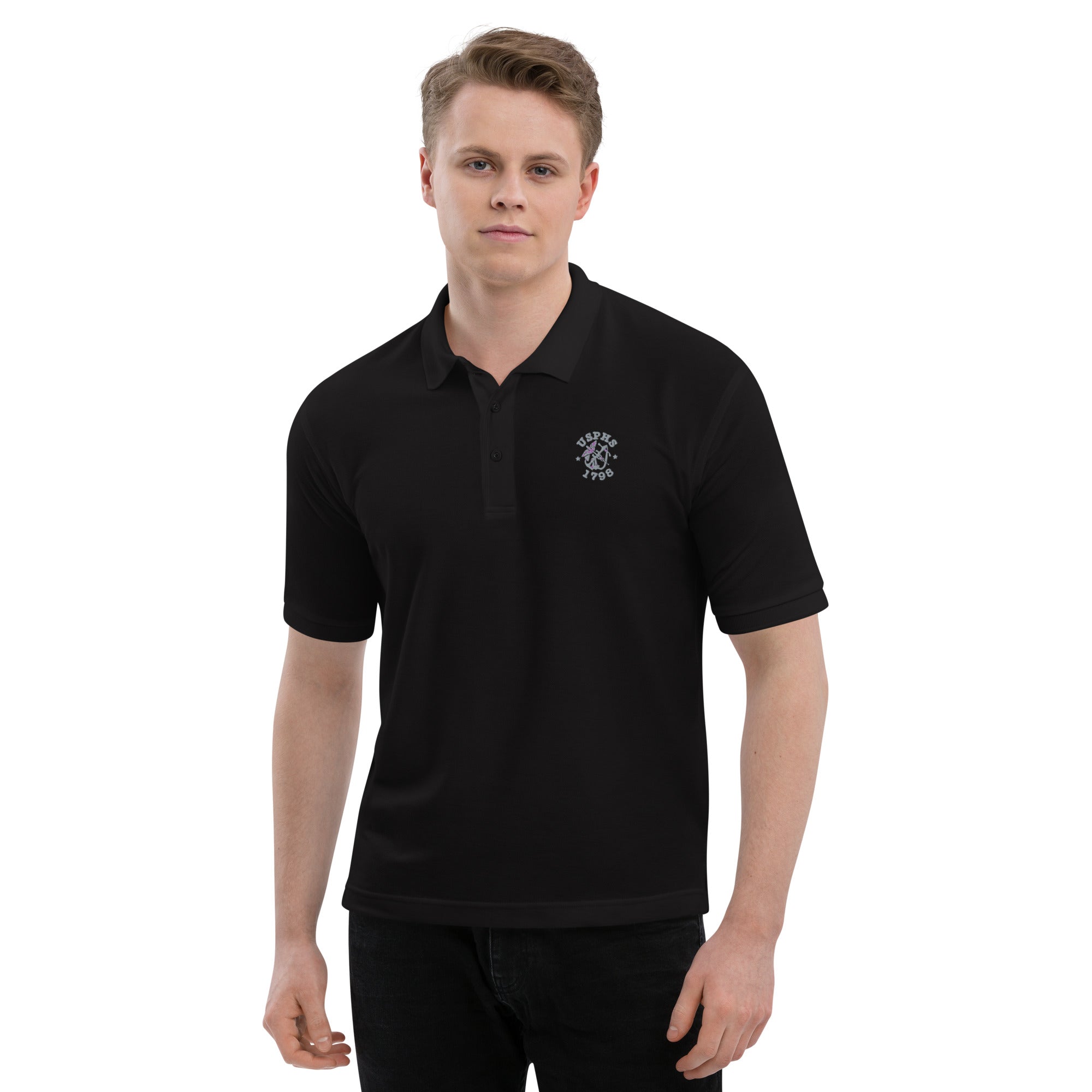 LARGE size only-  USPHS 1798 Men's Premium Polo