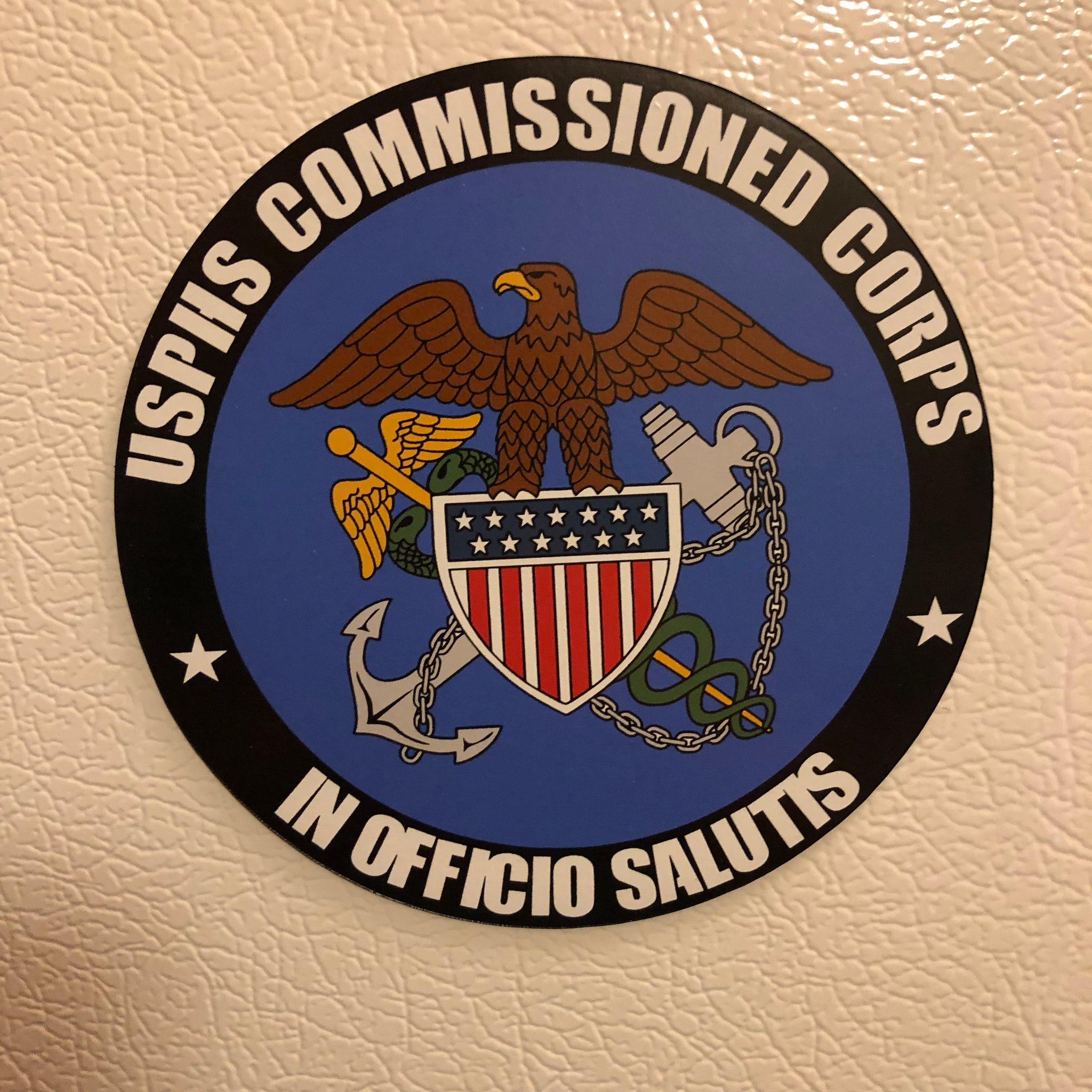 Cd R Usphs Rank USPHS 5 x 5” Magnet – PHS Proud